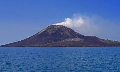 anak krakatau volcanic island