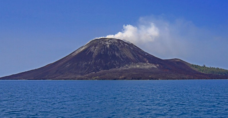 anak krakatau volcanic island